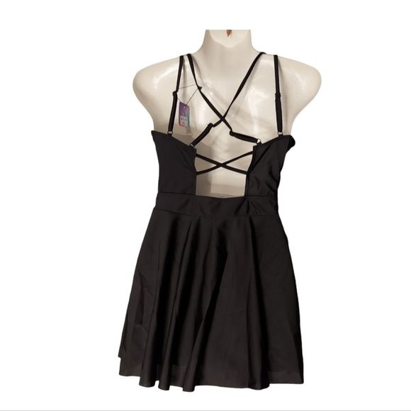 Black Swim Dress - Picture 5 of 7